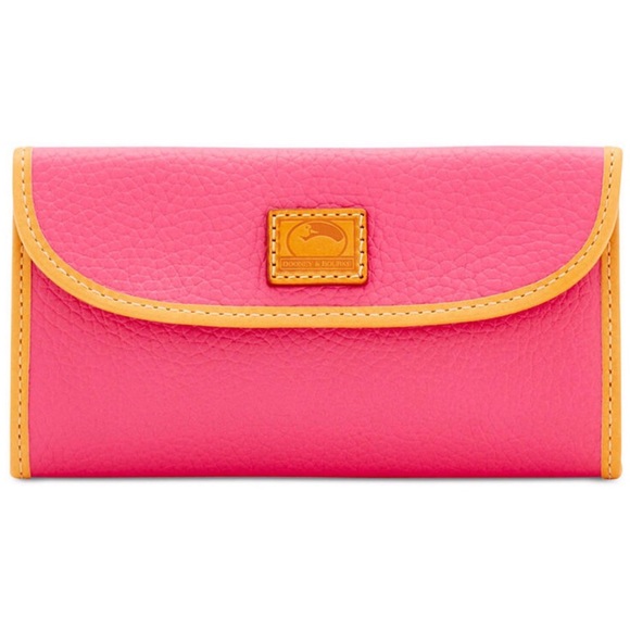 Dooney & Bourke Handbags - DOONEY BOURKE Patterson Hot Pink Trifold Wallet
